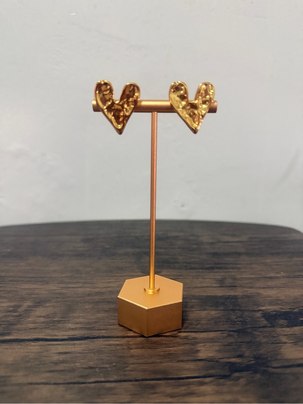 Gold Heart Earrings